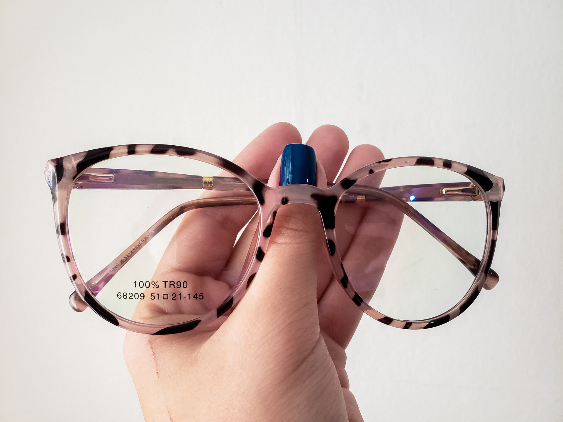 Armação animal print rosé